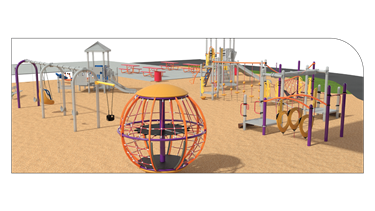 Southwest Community Center Playground Rendering