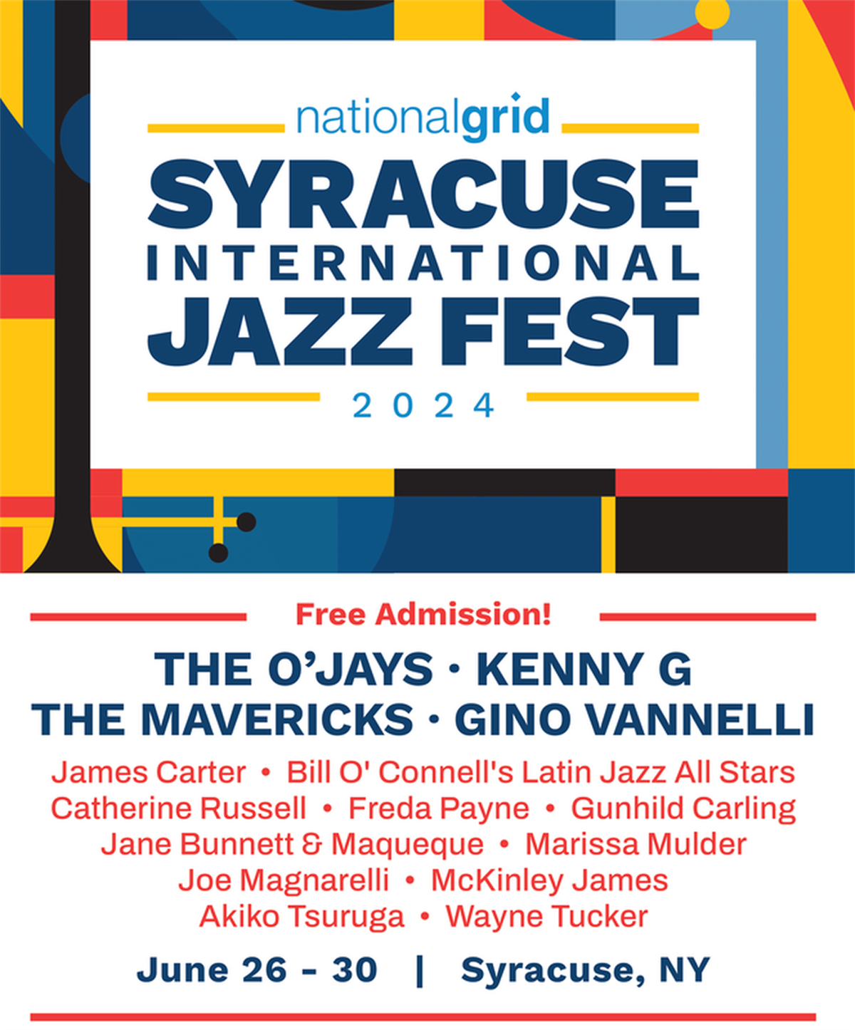 2024 Syracuse International Jazz Festival Street Closures City of